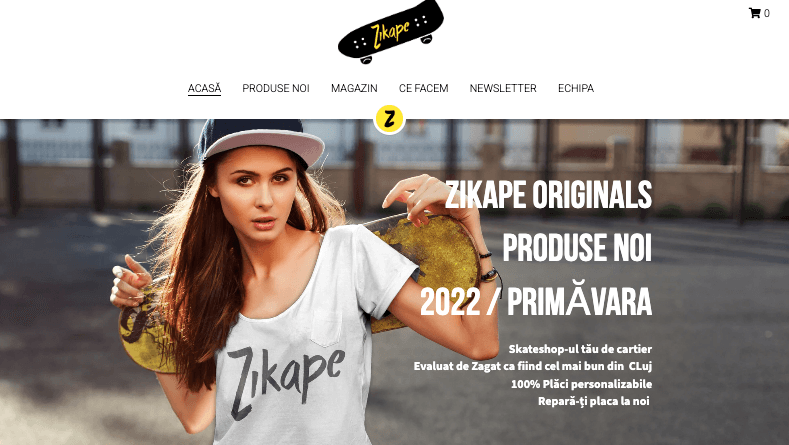 Șablonul Zikape de la Strikingly Șablonul Zikape de la Strikingly