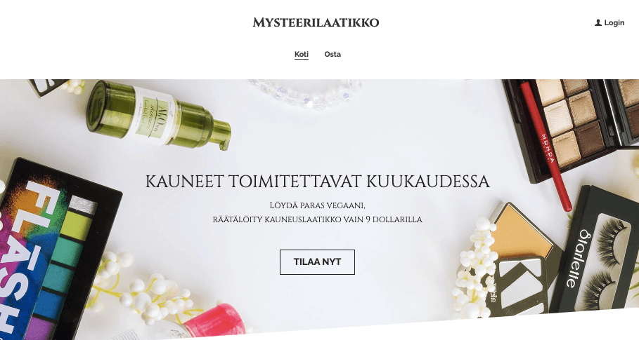 MysteryBox virtuaalikaupan malli Strikinglyltä MysteryBox virtuaalikaupan malli Strikinglyltä