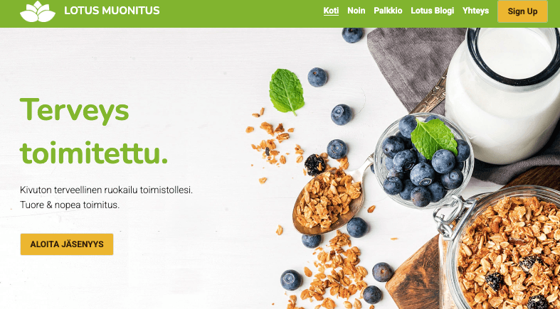 Lotus Catering -malli Strikinglyltä Lotus Catering -malli Strikinglyltä