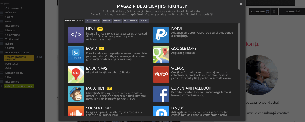 Imagine preluată din Strikingly Imagine preluată din Strikingly