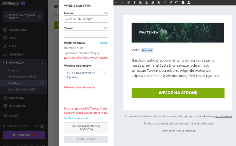 Jak używać Strikingly do sprzedaży dochodowych produktów – Konfiguracja marketingu e-mailowego Jak używać Strikingly do sprzedaży dochodowych produktów – Konfiguracja marketingu e-mailowego