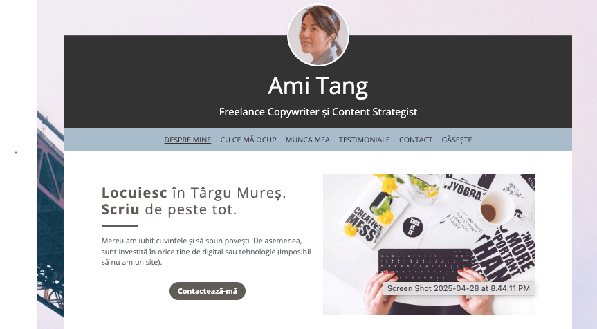 Profil șablon freelance Profil șablon freelance