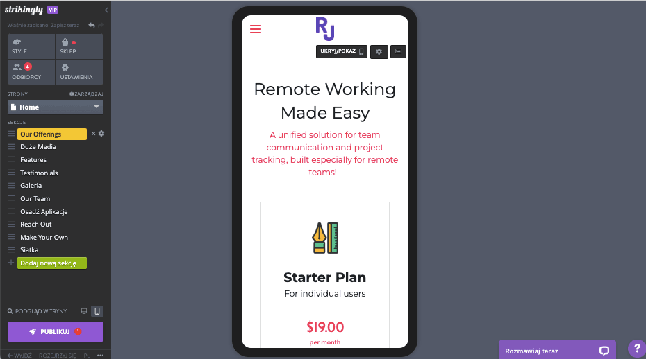Dlaczego warto wybrać Strikingly w celu zapewnienia obecności online i bezpieczeństwa w sieci — responsywność mobilna Dlaczego warto wybrać Strikingly w celu zapewnienia obecności online i bezpieczeństwa w sieci — responsywność mobilna