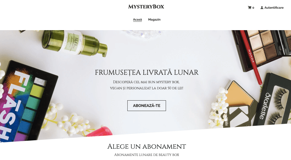 Șablon Mystery Box de la Strikingly Șablon Mystery Box de la Strikingly