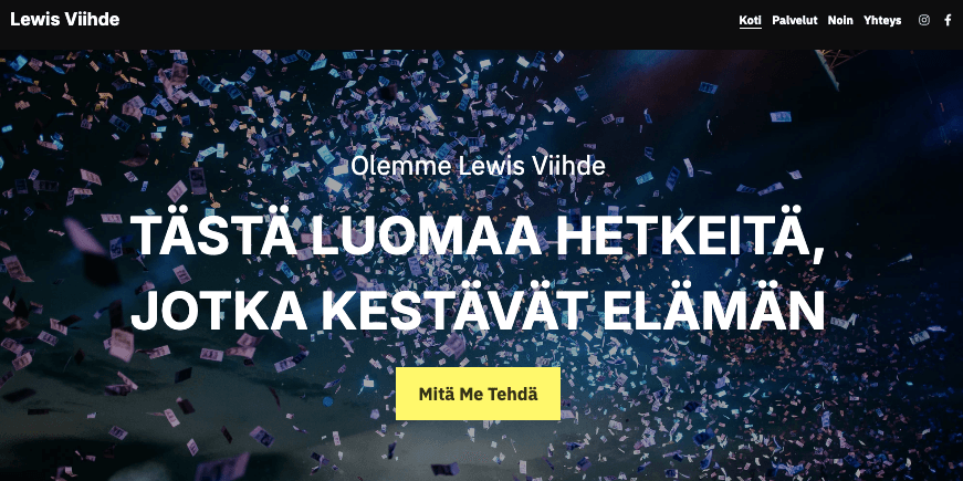 Lewis Entertainment -malli Strikinglyltä Lewis Entertainment -malli Strikinglyltä