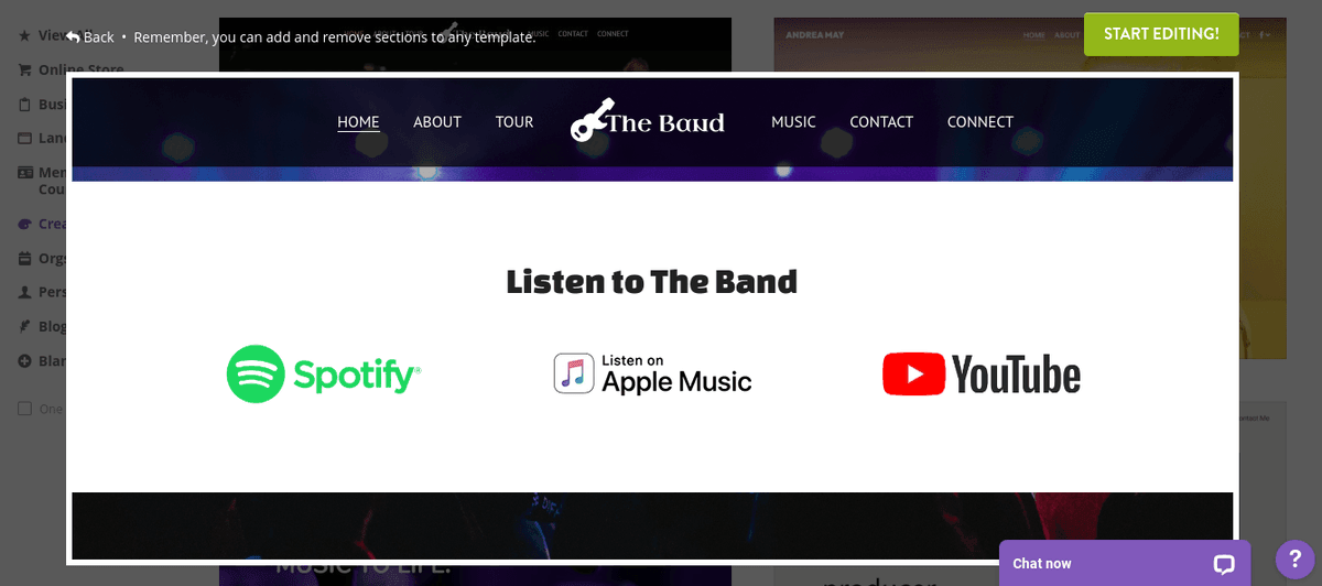 Jak sprzedawać muzykę online za pomocą Strikingly — Strikingly umożliwia osadzanie odtwarzaczy innych firm, takich jak SoundCloud lub Spotify Jak sprzedawać muzykę online za pomocą Strikingly — Strikingly umożliwia osadzanie odtwarzaczy innych firm, takich jak SoundCloud lub Spotify