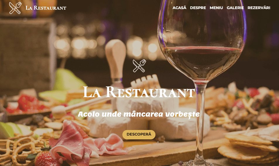 Șablonul Le Restaurant de la Strikingly Șablonul Le Restaurant de la Strikingly