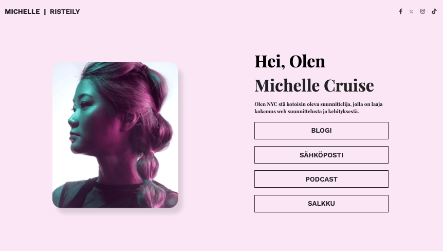 Michelle Cruise -malli Strikinglyltä Michelle Cruise -malli Strikinglyltä