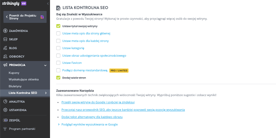 Jak stworzyć mobilną stronę internetową aplikacji z Strikingly - Ustawienia SEO Jak stworzyć mobilną stronę internetową aplikacji z Strikingly - Ustawienia SEO