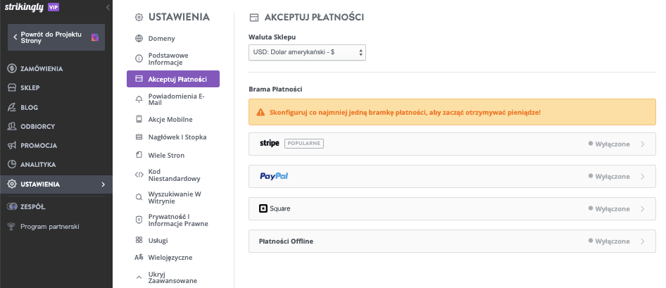 Księgowość e-commerce – Strikingly For Ecommerce – Konfigurowanie metod płatności Księgowość e-commerce – Strikingly For Ecommerce – Konfigurowanie metod płatności