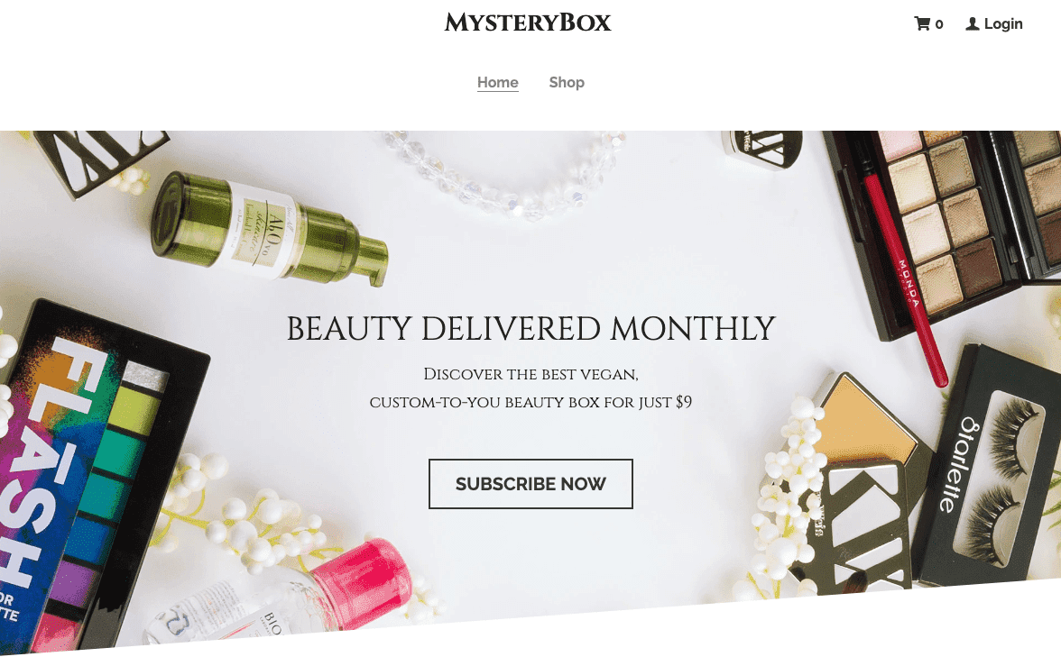 Szablon sklepu internetowego MysteryBox z Strikingly Szablon sklepu internetowego MysteryBox z Strikingly