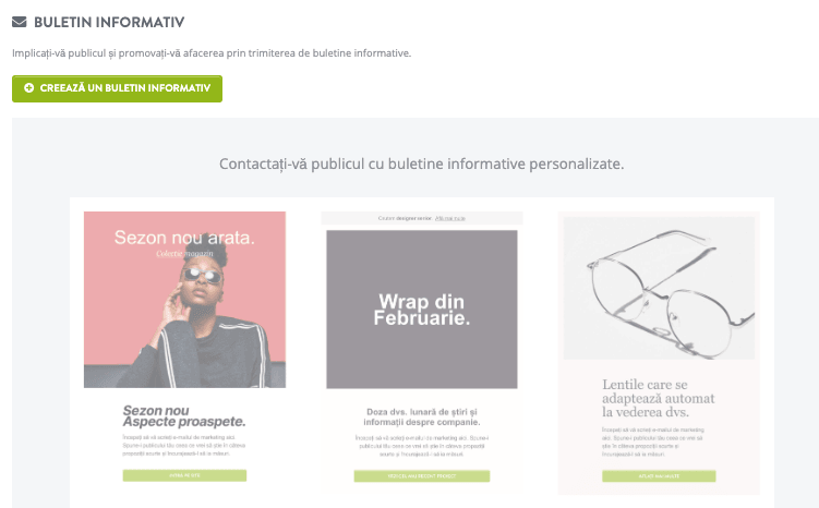 Funcția de newsletter Strikingly Funcția de newsletter Strikingly