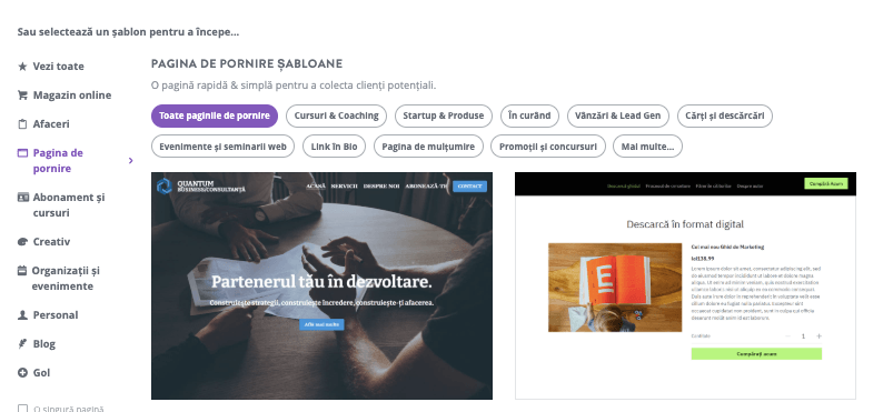 Cum să folosești Strikingly pentru produsele tale de marcă privată - Alege un șablon Cum să folosești Strikingly pentru produsele tale de marcă privată - Alege un șablon
