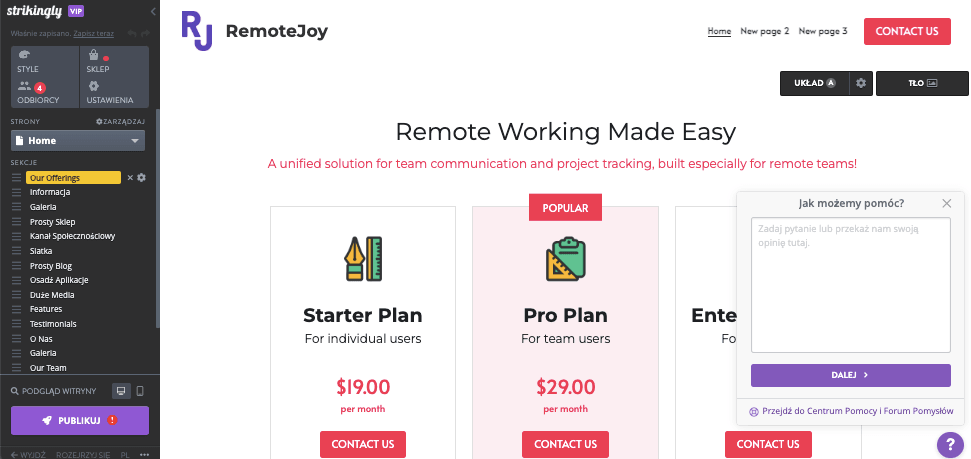 Jak marki mogą wykorzystać Strikingly, aby zwiększyć wskaźnik satysfakcji klientów - Budowanie przyjaznej dla użytkownika i estetycznej strony internetowej - Czat na żywo i formularze kontaktowe Jak marki mogą wykorzystać Strikingly, aby zwiększyć wskaźnik satysfakcji klientów - Budowanie przyjaznej dla użytkownika i estetycznej strony internetowej - Czat na żywo i formularze kontaktowe