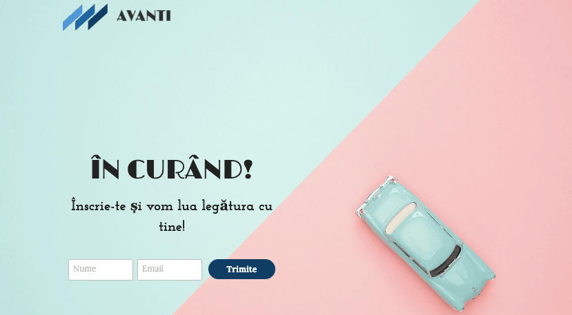 Șablonul Avanti de la Strikingly Șablonul Avanti de la Strikingly