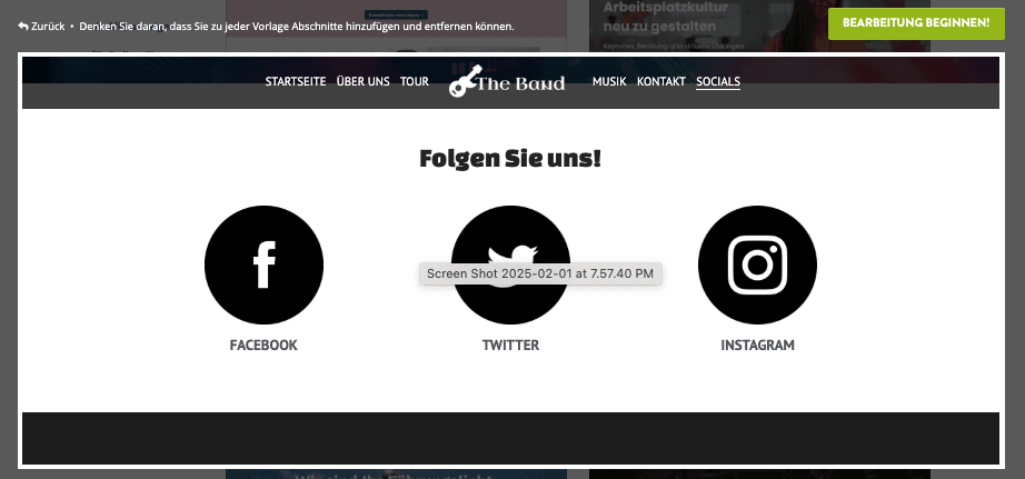 Soziale Freigabe aktivieren Soziale Freigabe aktivieren