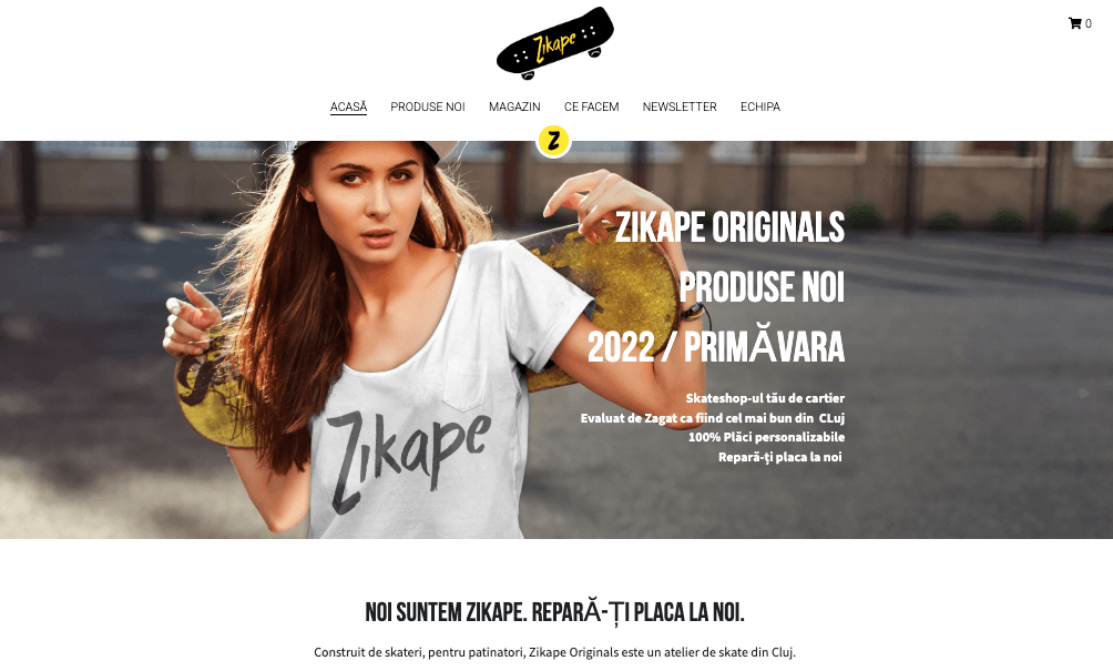 Șablonul de magazin Zikape de la Strikingly Șablonul de magazin Zikape de la Strikingly