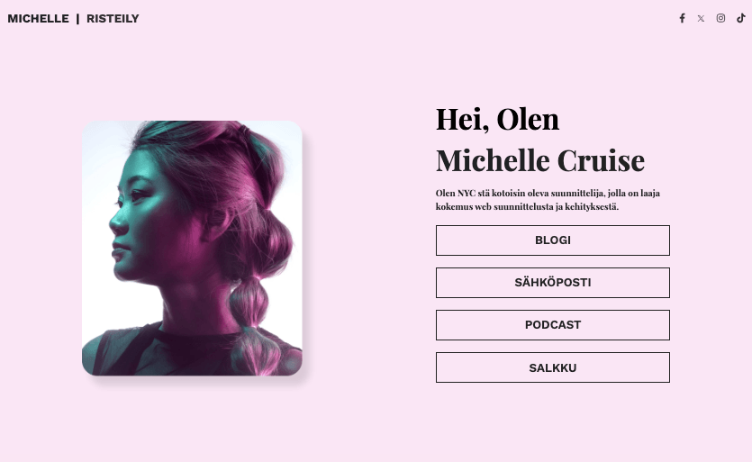 Michelle Cruise -malli Strikinglyltä Michelle Cruise -malli Strikinglyltä