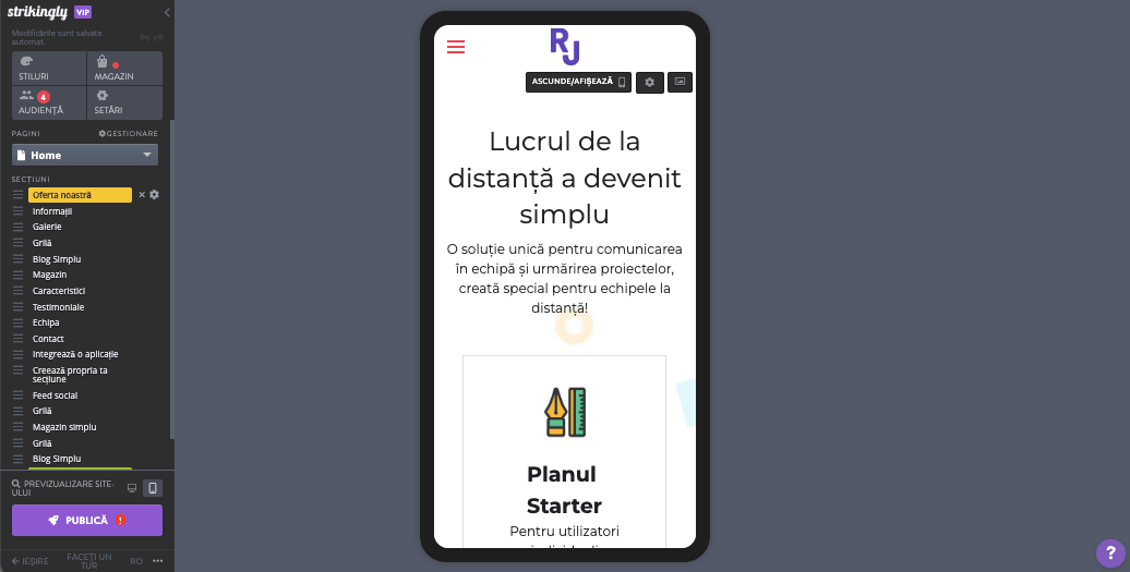 Strikingly pentru un design de blog eficient și antrenant - șablon receptiv Strikingly pentru un design de blog eficient și antrenant - șablon receptiv