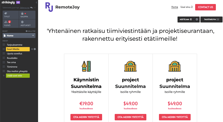 Kuinka lisätä verkkokaupan myyntiä Strikingly -työkalulla - Luo vakuuttavaa sisältöä Kuinka lisätä verkkokaupan myyntiä Strikingly -työkalulla - Luo vakuuttavaa sisältöä