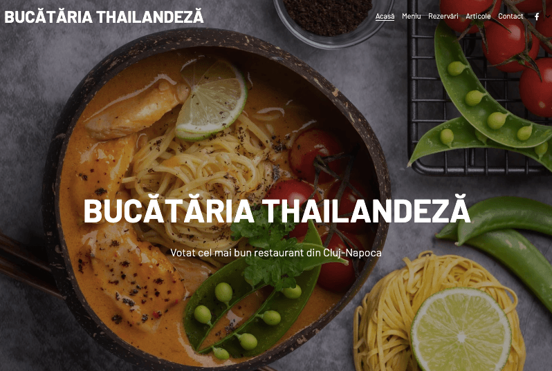 Șablon de bucătărie thailandeză de la Strikingly Șablon de bucătărie thailandeză de la Strikingly