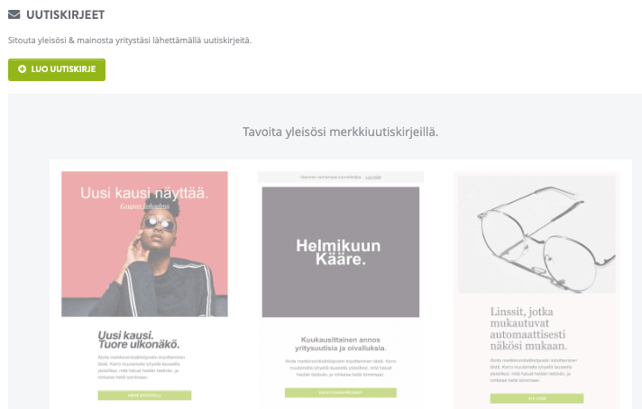 Strikingly Uutiskirjeen Ominaisuus Strikingly Uutiskirjeen Ominaisuus