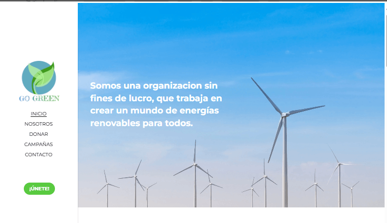 GoGreen Sin Fines de Lucro Plantilla de Sitio Web de Strikingly GoGreen Sin Fines de Lucro Plantilla de Sitio Web de Strikingly