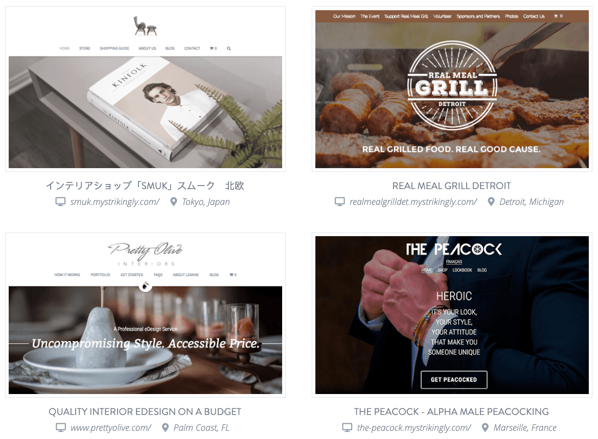 Imagine de pe pagina Discover Strikingly Imagine de pe pagina Discover Strikingly