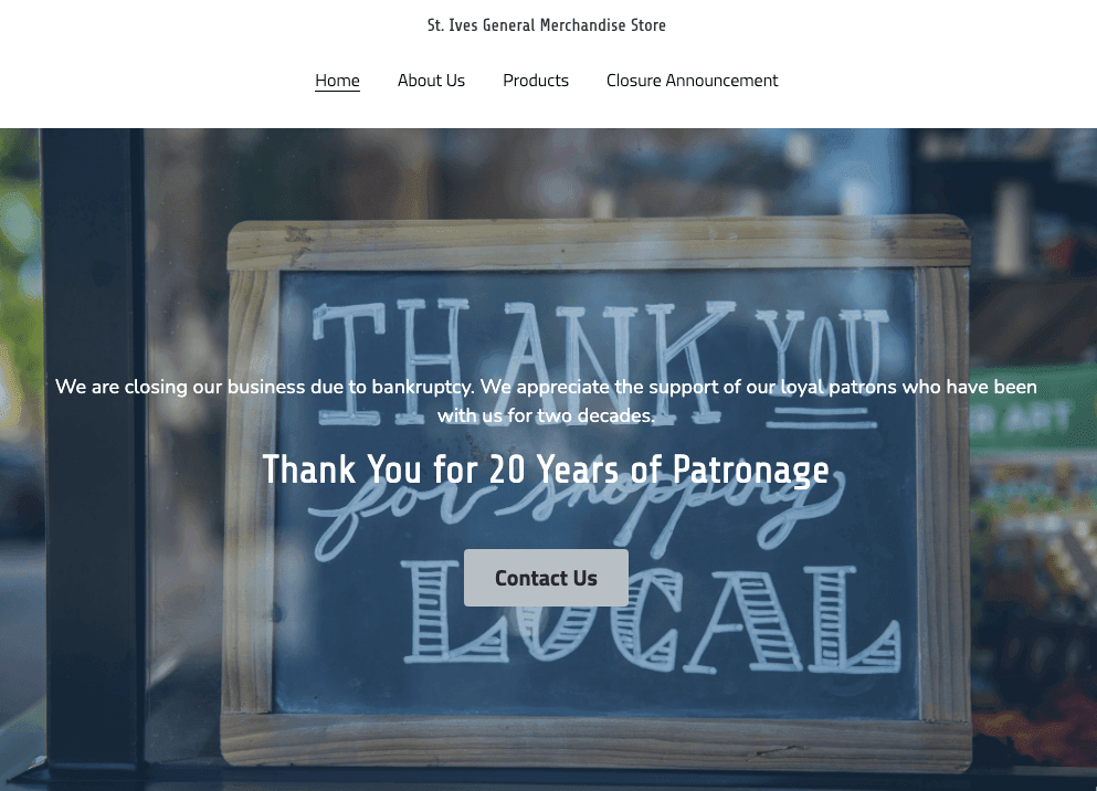 Luo omistettu sulkemissivu Luo omistettu sulkemissivu