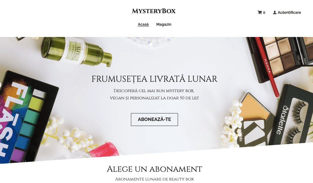 Șablon Mystery Box de la Strikingly Șablon Mystery Box de la Strikingly