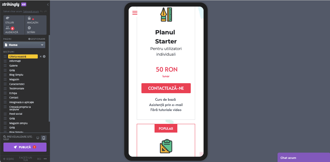 Site-uri web responsive pe Strikingly - Adaptare de conținut Site-uri web responsive pe Strikingly - Adaptare de conținut
