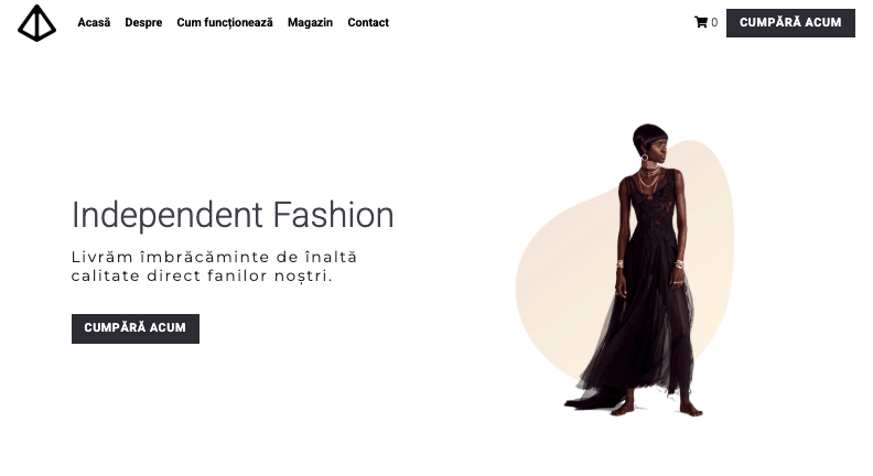 Șablonul liniei de îmbrăcăminte Glow de la Strikingly Șablonul liniei de îmbrăcăminte Glow de la Strikingly