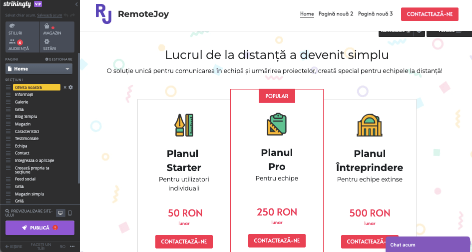 Rolul Strikingly în gestionarea și deținerea mai multor afaceri - blogging integrat Rolul Strikingly în gestionarea și deținerea mai multor afaceri - blogging integrat