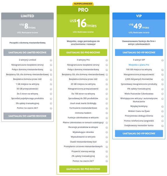 Strikingly For Solopreneur – Zarejestruj się i wybierz plan Strikingly For Solopreneur – Zarejestruj się i wybierz plan