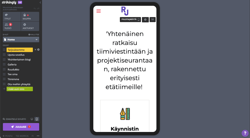 Hyödyntämällä silmiinpistävästi asiakkaiden tarpeisiin - optimoimalla mobiilisaavutettavuutta Hyödyntämällä silmiinpistävästi asiakkaiden tarpeisiin - optimoimalla mobiilisaavutettavuutta