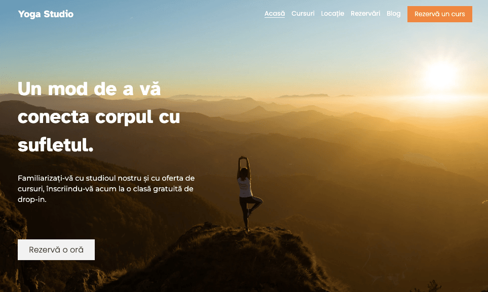 Șablon de marketing pentru blogul de yoga Șablon de marketing pentru blogul de yoga