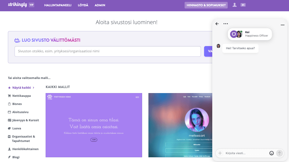 Miksi valita Strikingly verkkonäkyvyyden ja verkkoturvallisuuden takaamiseksi - Asiakastuki Miksi valita Strikingly verkkonäkyvyyden ja verkkoturvallisuuden takaamiseksi - Asiakastuki