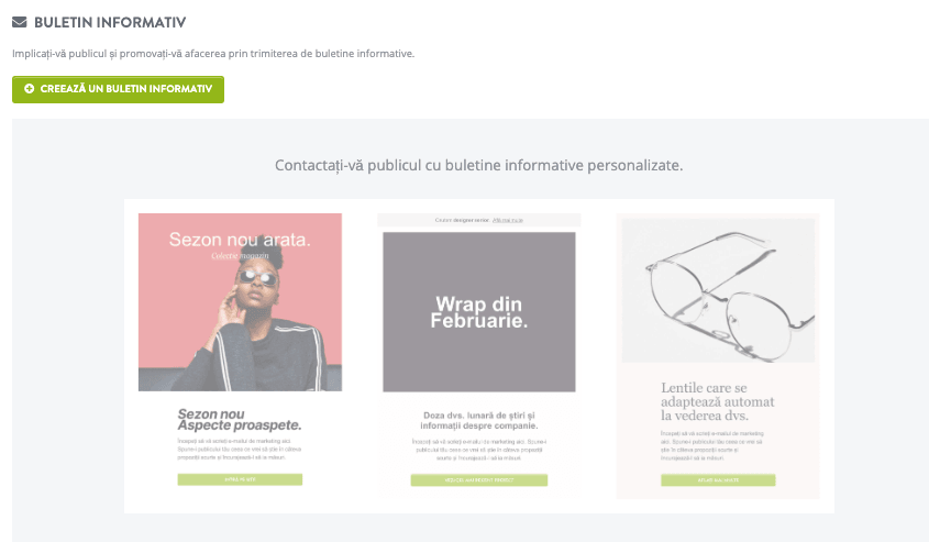 Funcția de newsletter Strikingly Funcția de newsletter Strikingly