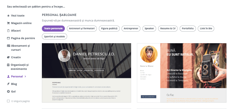 Cum să creezi un site web de blog folosind Strikingly - Selectează un șablon Cum să creezi un site web de blog folosind Strikingly - Selectează un șablon