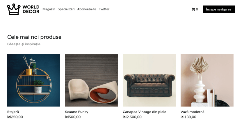 Șablonul Word Decor Online Furniture Store de la Strikingly Șablonul Word Decor Online Furniture Store de la Strikingly