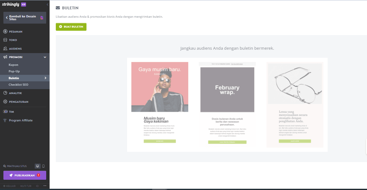 Mengintegrasikan Alat Pemasaran Email dengan Platform Pembuatan Situs Web - Memanfaatkan Strikingly Untuk Integrasi yang Sempurna - Antarmuka intuitif Strikingly memungkinkan integrasi alat pemasaran email dengan mudah Mengintegrasikan Alat Pemasaran Email dengan Platform Pembuatan Situs Web - Memanfaatkan Strikingly Untuk Integrasi yang Sempurna - Antarmuka intuitif Strikingly memungkinkan integrasi alat pemasaran email dengan mudah
