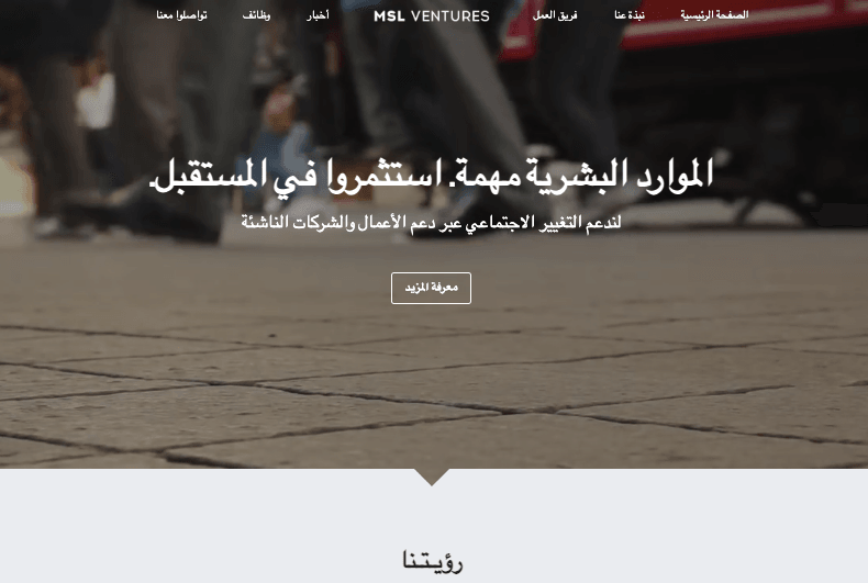 قالب MSL Ventures من Strikingly قالب MSL Ventures من Strikingly