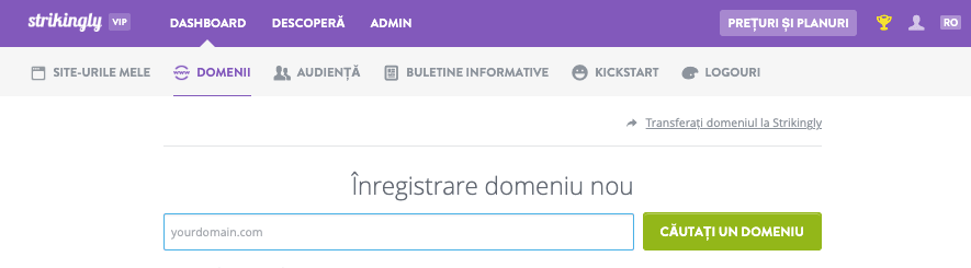Alegeți un nume de domeniu cu Strikingly - Accesați pagina de înregistrare a domeniului - Tablou de bord Alegeți un nume de domeniu cu Strikingly - Accesați pagina de înregistrare a domeniului - Tablou de bord