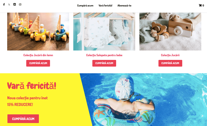 Șablonul Peggi Online Store de la Strikingly Șablonul Peggi Online Store de la Strikingly