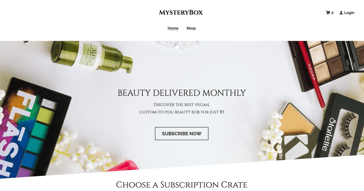 Szablon online MysteryBox od Strikingly Szablon online MysteryBox od Strikingly