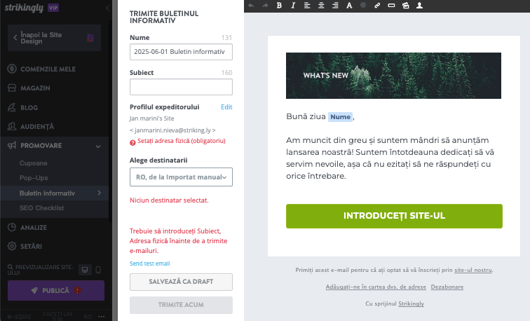 Cum să utilizați Strikingly pentru a implementa eficient marketingul direct prin e-mail - Implementați cele mai bune practici de marketing prin e-mail Cum să utilizați Strikingly pentru a implementa eficient marketingul direct prin e-mail - Implementați cele mai bune practici de marketing prin e-mail