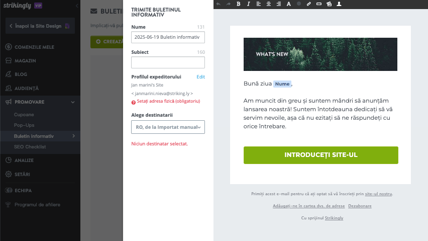 Editor Buletin Informativ Strikingly Editor Buletin Informativ Strikingly