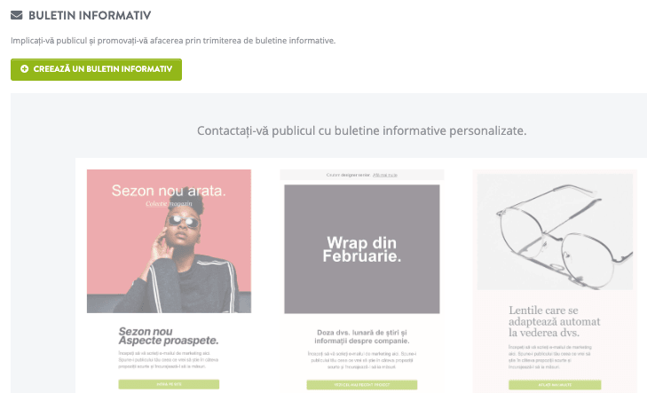 Funcția de newsletter Strikingly Funcția de newsletter Strikingly