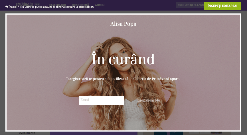 Cum să folosești Strikingly pentru a implementa eficient marketingul direct prin e-mail - Adaugă un formular de înscriere prin e-mail Cum să folosești Strikingly pentru a implementa eficient marketingul direct prin e-mail - Adaugă un formular de înscriere prin e-mail