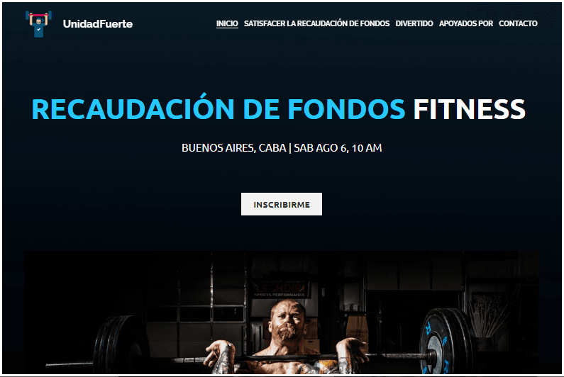 Plantilla de sitio web para organizaciones sin fines de lucro StrengthUnity de Strikingly Plantilla de sitio web para organizaciones sin fines de lucro StrengthUnity de Strikingly